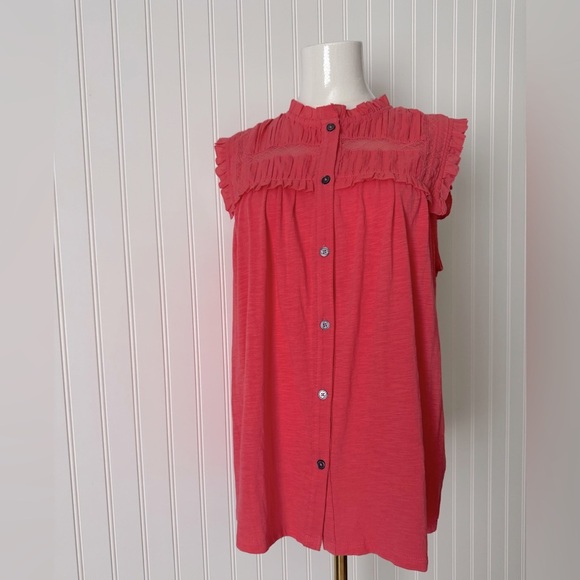 Boden Women Sleeveless Ruffled‎ neckline Blouse Size 12 - Picture 3 of 12